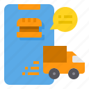 delivery, food, online, order, smartphone
