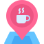 location, coffee, shop, cafe, pin, break 