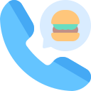 order, food, burger, communications, phone, telephone