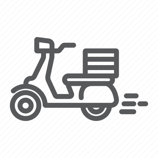 Delivery, express, food, motorcycle, pizza, scooter, vehicle icon - Download on Iconfinder