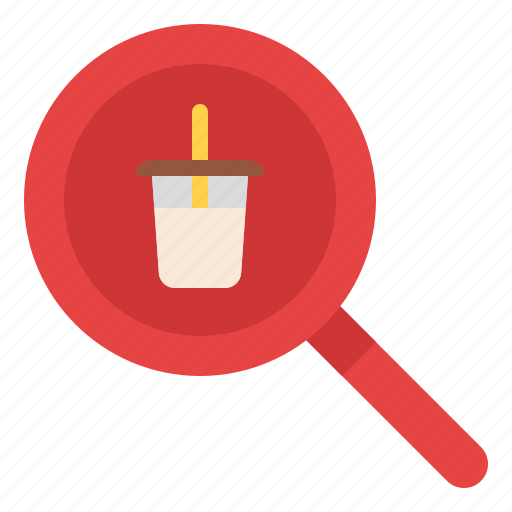 Bubble, delivery, drink, food, search, tea icon - Download on Iconfinder