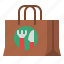 bag, delivery, food, shopping 