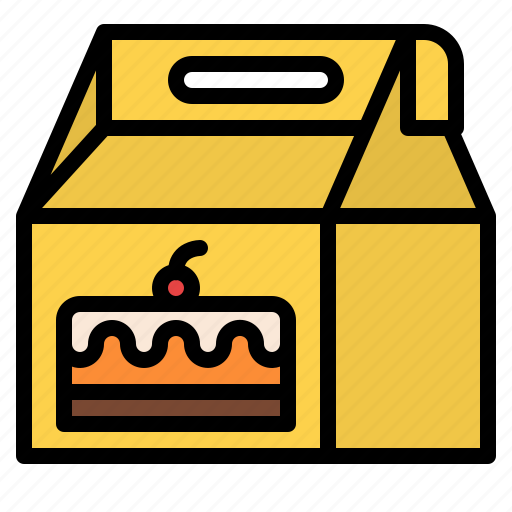 Away, box, cake, delivery, take icon - Download on Iconfinder