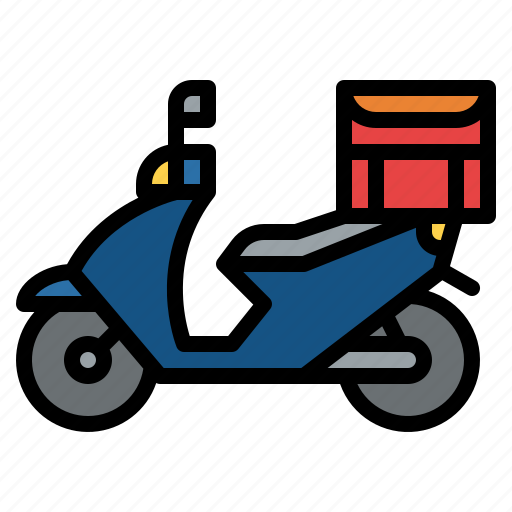Delivery, food, motorcycle, restaurant icon - Download on Iconfinder