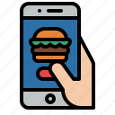 food, hand, order, phone 