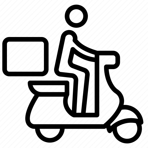 Delivery, food, man, motorbike icon - Download on Iconfinder