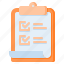 clipboard, checklist, report 