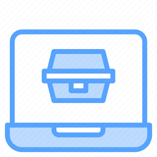 Laptop, box, order, food, restaurant icon - Download on Iconfinder