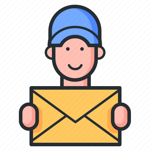 Courier, man, parcel, delivery person icon - Download on Iconfinder