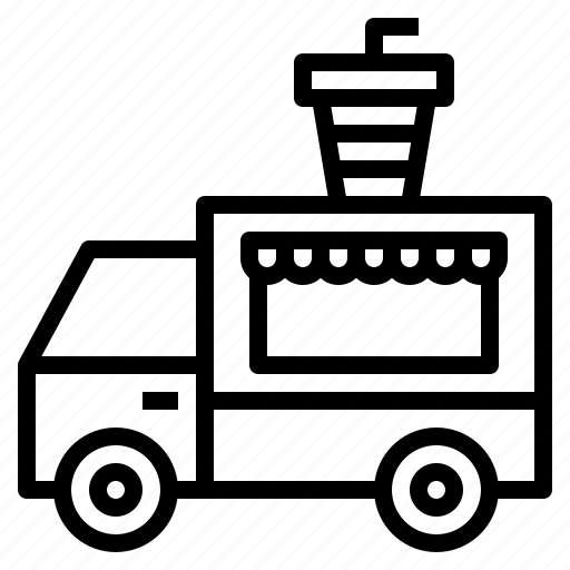 Truck, shop, milk, delivery, service icon - Download on Iconfinder