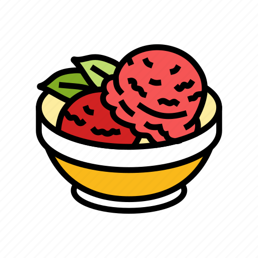 Raspberry, sorbet, food, snack, dessert, menu icon - Download on Iconfinder