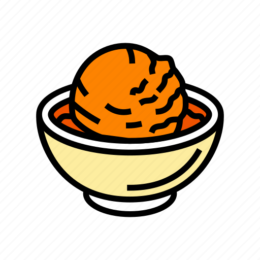 Tangerine, sorbet, food, snack, dessert, menu icon - Download on Iconfinder