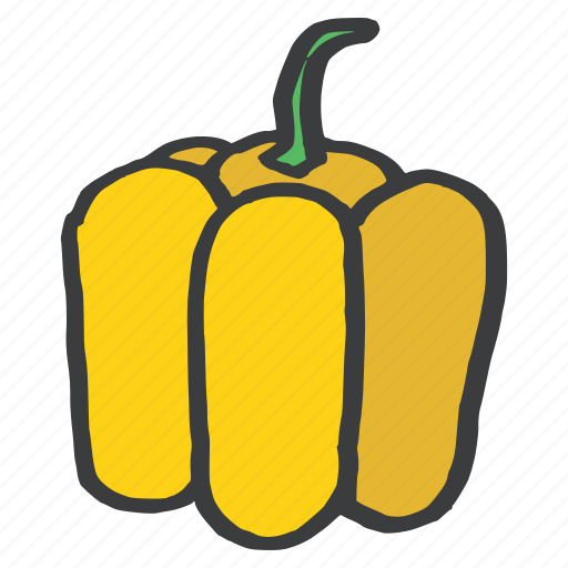 Bell, food, fresh, fruit, healthy, pepper, yellow icon - Download on Iconfinder