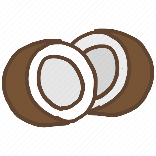 Coconut, fat, food, healthy, saturated, seed, shell icon - Download on Iconfinder