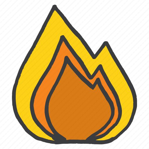 Cook, fire, flame, heat, kitchen, light icon - Download on Iconfinder