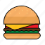 burger, fastfood, junk food, cheeseburger, hamburger, food 