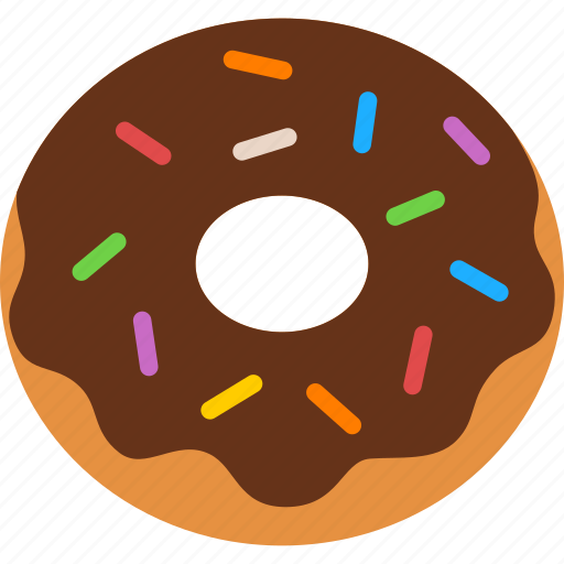 Chocolate, confection, dessert, donut, doughnut, frosting, sprinkles icon - Download on Iconfinder