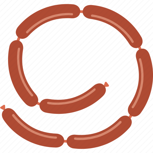 Sausage, links, szynkowa, smoked, weiner, sausages, bangers icon - Download on Iconfinder