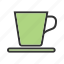 coffee, drink, kitchen, mug, saucer, tea cup, utensil 
