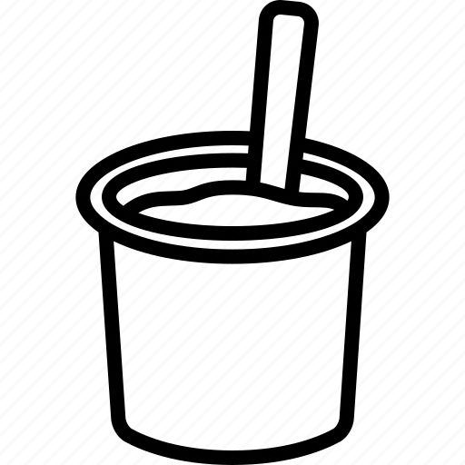 Cup, dairy, spoon, yoghurt, yogurt icon - Download on Iconfinder