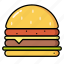 food, hamburger, cheeseburger, fast food, meal 