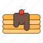 chocolate, dessert, pancake, sweet 