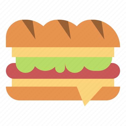 Food, sandwich, bread, lunch icon - Download on Iconfinder