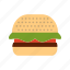 hamburger, burger, fast food 