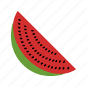 watermelon, fruit, slice