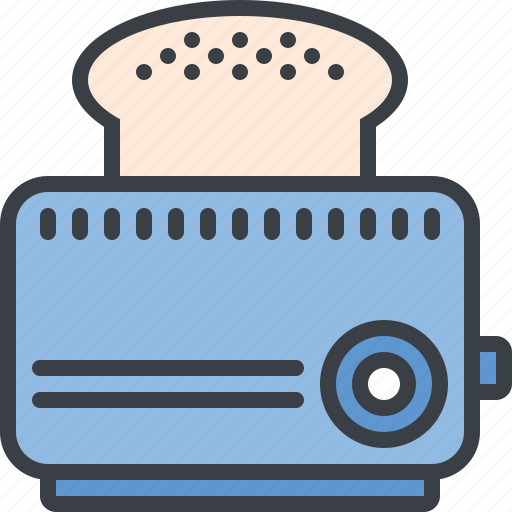 Appliance, bread, breakfast, eating, food, toaster icon - Download on Iconfinder