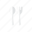 fork, spoon 