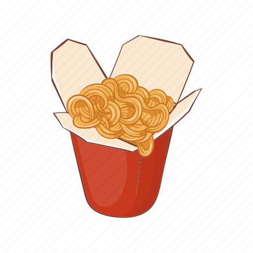 Asian, box, cartoon, chinese, color, food, noodles icon - Download on Iconfinder