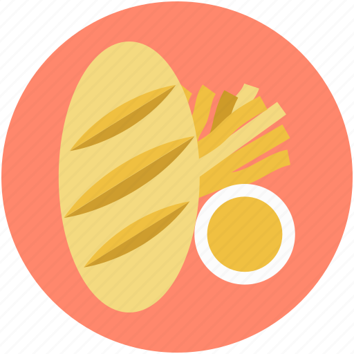 Baguette, bakery item, bread, breakfast, french bread icon - Download on Iconfinder