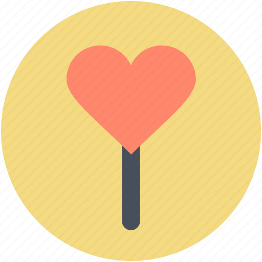 Confectionery, heart, heart lollipop, lolly, sweet snack icon - Download on Iconfinder