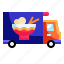 car, delivery, food, restaurant, transport, transportation, turck 