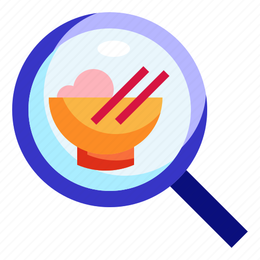 Choose, dish, find, food, magnifier, restaurant, search icon - Download on Iconfinder