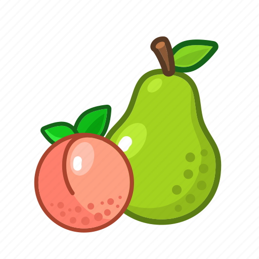 Fruit, fruits, peach, pineapple icon - Download on Iconfinder