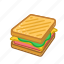 bread, fast food, sandwich, toast 