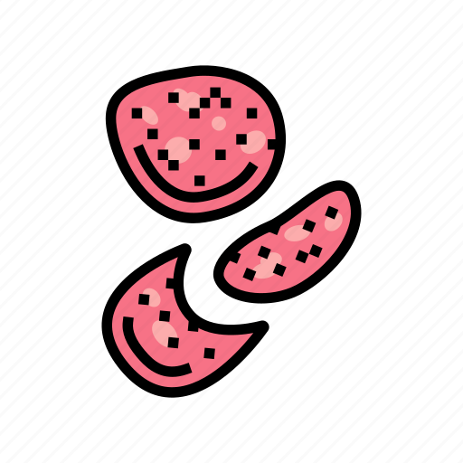 Salami, slice, food, cut, fruit, freah icon - Download on Iconfinder