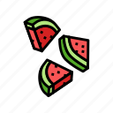 watermelon, slice, food, cut, fruit, freah