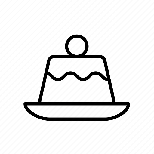 And, cake, dessert, food, kitchen, outline, pudding icon - Download on Iconfinder