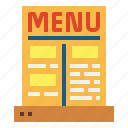 food, menu, restaurant, wood