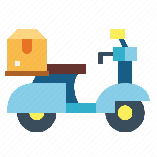 Delivery, moped, scooter, shipping icon - Download on Iconfinder