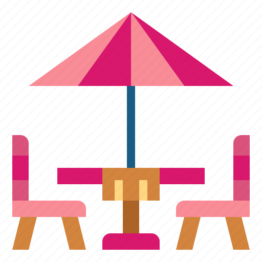 Cafe, chairs, sun, terrace, umbrella icon - Download on Iconfinder