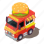 burger, dm5, illustration, isometric, logo, machine, vector 