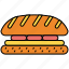 burger, cooking, hamburger, meal, sandwich 