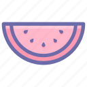 fruit, fruit slice, piece, seeds, tropical, watermelon