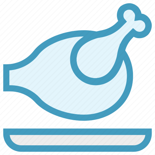 Broasted chicken, chicken, hot wings, meat, roast, roasted chicken icon - Download on Iconfinder