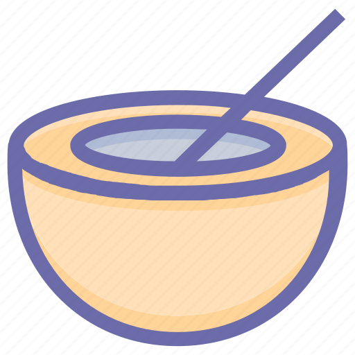 Bowl, coconut, coconut juice, drink, food, juice icon - Download on Iconfinder