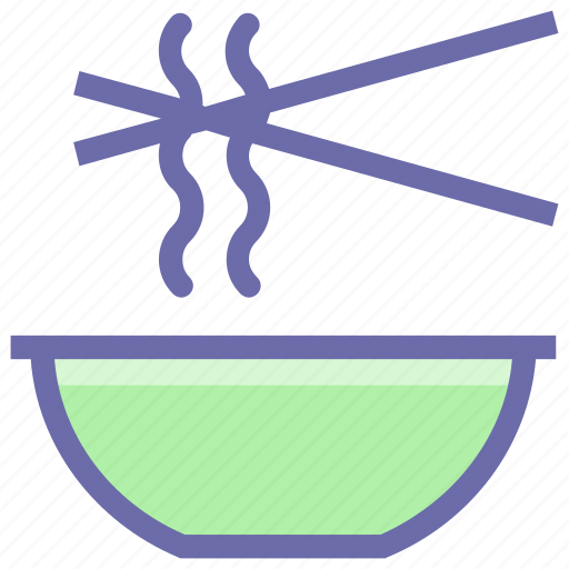 Bowl, chinese, chinese food, eating, food, noodles, sticks icon - Download on Iconfinder